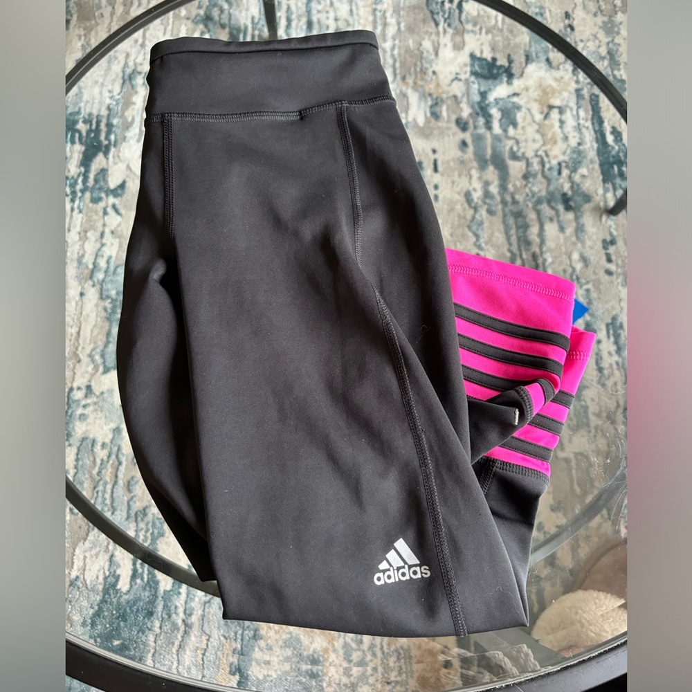 Adidas capri leggings with pocket